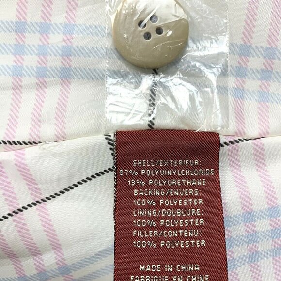 Vintage Marc Mattis Belted-Waist Faux-Leather Trench Coat - Picture 11 of 11